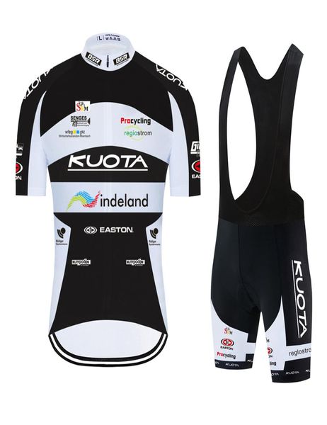 2021 Nuevo equipo KUOTA Ciclismo Jersey Conjunto de ciclismo de manga corta Men039s Verano Pro Ropa de bicicleta MTB Bike Shorts Traje Maillot Culott5457658