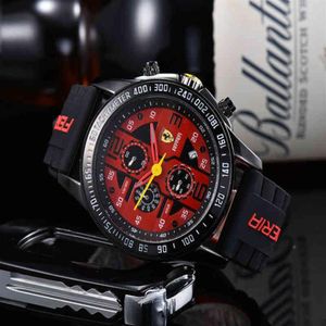 2021 Nuevos Hombres de Lujo F1 Racing 6 Aguja Moda Deporte Reloj de Cuarzo Parada Impermeable Reloj Relogio Reloj de pulsera 198n