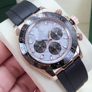 Luxury Mens Watch Designer Watches Daytona Fashion Ceramic Bisel Black Mechanical SS 2813 Movimiento automático para hombres AAA Relojes de pulsera