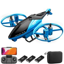 A6 RC Helicopter 6ch 2.4G 3D Aerobatics Hoogte Hold Simulators HD Wijdhoekcamera Helicoptero Control Remoto Toys Drones M3