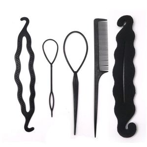 2021 Nouvelle Magic Hair Disk Set Clip Make Maker Accessory Tool Tool Pads Eponge en mousse Bun Bun Donut Coupes à cheveux