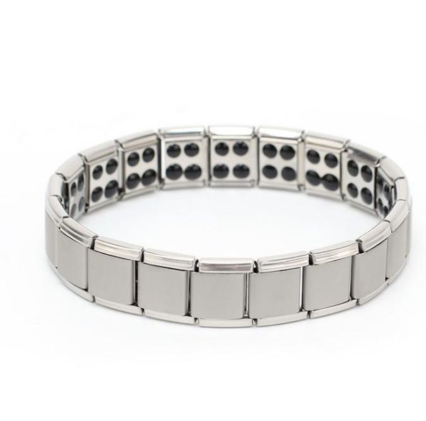 2021 Nouveau Bracelet d'énergie magnétique Balance Hommes Titanium Puissance Nano Nano Energy 80 Stones Germanium