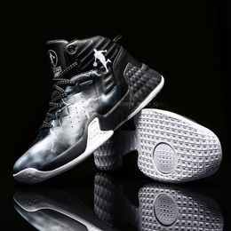 2021 Nouveaux chaussures de basket-ball pour hommes étudiants jeunes respirant cheville basket-ball baskets chaussures de sport athlétique taille 35 sport l89