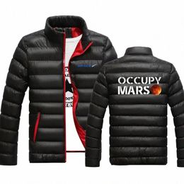 2021 Nieuwe Mannen Spacex Winter Verdikte Warme Spacex Vest Rits Comfortabele Harajuku Cott Gevoerde Casual Fi Jas Jas s540 #