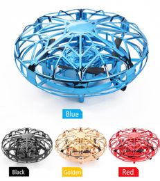 2021 Nouveau mini hélicoptère RC UFO Dron Aircraft à la main Infrarouge RC Quadcopter Induction électrique Toys for Children Drone6886283