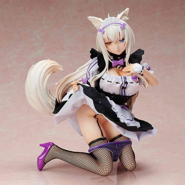 2024 Nuevo nativo Nekopara Chocola Vanilla Coconut PVC Figura de acción anime Sexy Girl Figuras Anime Model Toys Doll Gift