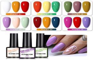 2021 nieuwe populaire 3 kleuren nagellak lijmset kleine set serie Nail art potherapie lijm UV nagellijm set 120 kleuren6636781