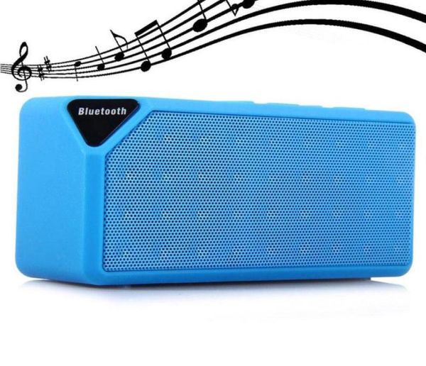 2021 Nueva promoción popular X3 Altavoz inalámbrico cuadrado Bluetooth Radio FM TF Caja de sonido USB con micrófono enceinte Bluetooth portátil6686651
