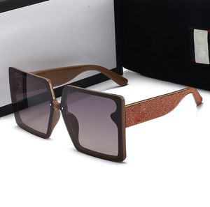 2021-new-populaire vrouwen mode zonnebril vierkante zomer stijl vol frame topkwaliteit UV-bescherming 0083 Zonnebril gemengde kleur Komt met doos