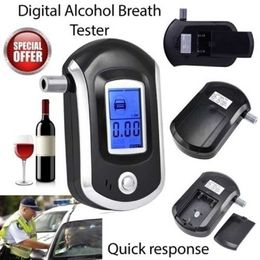 2021 Nieuwe Professionele Digitale Adem Alcohol Tester Alyzer AT6000 Detector Auto