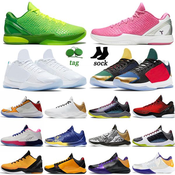 Mamba Zoom Nike Kobe 5 6 Protro Basketball Shoes Bruce Lee What If Lakers Tucker Big Stage Chaos Rings Eybl Metallic Gold Grinch Forever Men Sneakers