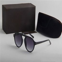 2021 Nouvelles lunettes de soleil rondes manneurs de lunettes de mode femme de mode de mode UV400 Tendance de l'objectif d'origine Boxs3603