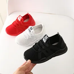 2021 nouvelle vente à la mode enfants infantile enfants bébé filles garçons lettre maille Sport course baskets chaussures décontractées enfants chaussures respirant