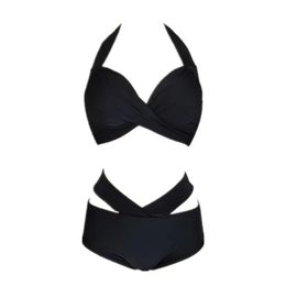 2021 Nieuwe gesplitste bikini Koreaanse ins -stijl meisje sexy high taille zwempak vrouwelijke bikini