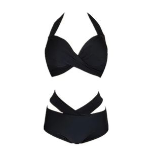 2021 Nieuwe gesplitste bikini Koreaanse ins -stijl meisje sexy high taille zwempak vrouwelijke bikini