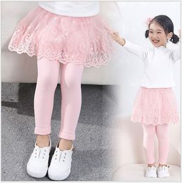 2021 nouveau printemps automne filles Leggings jupe pantalon fille coton princesse Leggings jupe pantalon enfants collants enfants vêtements