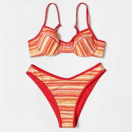 Maillot de bain avec plateau en acier imprimé, Sexy, Bikini, découpe, pour femmes, nouvelle collection 2021