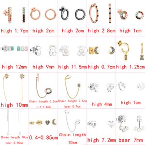 2021 nuevo estilo 100 925 oso de plata esterlina moda clásico exquisito pendientes de mujer joyería perforada fabricante directo s6420598