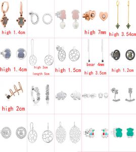 2021 Nouveau style 100 925 STERLING Silver Bear Fashion Fashion Ladies Trendy Youth Orees Oreads Perced Jewelry Factory Direct S3346266