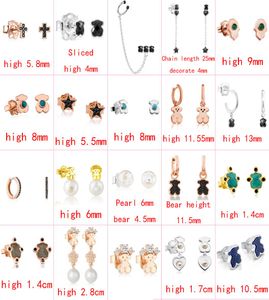 2021 nouveau style 100 925 argent sterling ours mode et dames élégantes boucles d'oreilles épingles percées fabricant de bijoux direct s8740951