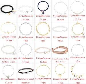 2021 nouveau style 100 925 argent sterling classique mignon ours noble tendance bracelet mode dames bijoux usine Whole48756165964173