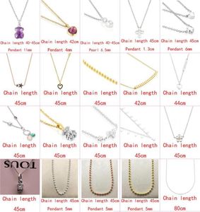 2021 New Style 100 925 STERLING Silver Fashion Classic DIY Mignon Bear Elegant Ladies Collier Fashion Factory Direct Sal528781871230