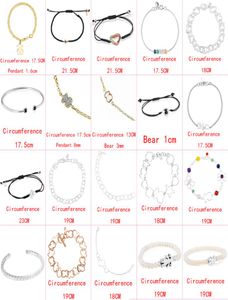 2021 Nieuwe stijl 925 Silver Classic Cute Bear Youth Beauul Bracelet Fashion Ladies Jewelry Factory Wholesale3504574