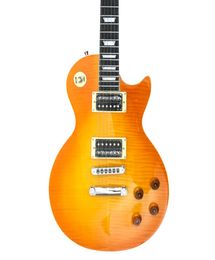 2021 Nouveau style de guitare électrique Un morceau de manche et de frettes de corps reliant le pont TuneoMatic Honey burst guitare en érable 0012193878