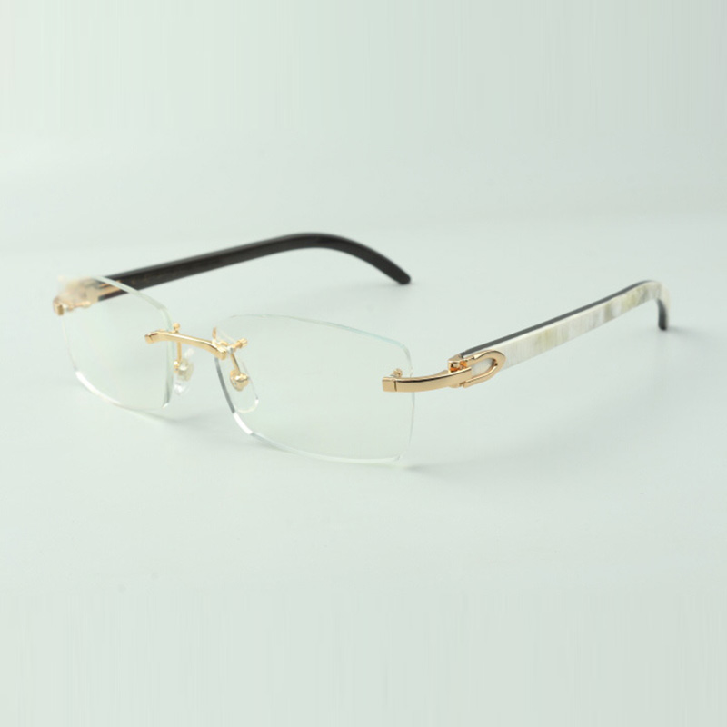 Buffs okulary Ramki 3524012 z naturalnymi hybrydowymi patyczkami na rogów bawołów i soczewkami 56 mm
