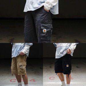 2021 Nieuwe zomer herengoed shorts multi-pocket casual broek Six-Pocket Five-Point Broek Jogger Sweatpants X0628