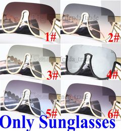 2021 Nouvelles lunettes de soleil Vintage Femmes Sun Verres de soleil Femelles Eyeglass Metal Frame Clear Lens UV400 Shade Fashion Driving 6 Color3892487