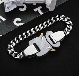 2021 Nuevo acero inoxidable de titanio 1017 Alyx 9Sm Hip Hop Hope Metal Hebilla Alyx River Link Pulsera para hombres Mujeres Q2239847