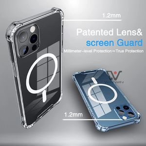 2021 Nieuwe TPU Shell Clear Transparent Cellular Mobile Phones Cases voor iPhone 6 7 8 Plus X XS XR 11 PRO MAX 12 13 Ondersteuning Draadloos opladen