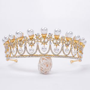 2021 new Vintage Baroque Bridal Tiaras Accessories Prom Headwear Stunning Sheer Crystals Wedding Tiaras And Crowns 1925