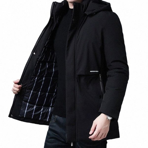 2021 Nouveaux hommes d'hiver Plus Lg chaud double face usure capuche Parkas veste manteau hommes marque automne vêtements d'extérieur coupe-vent épais Parkas hommes 12Oh #