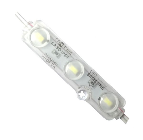 2021 NUEVO con lente Módulo de sellado ultrasónico impermeable Luz blanca fría DC12V 1.2W SMD 5730 3 LED ENVÍO RÁPIDO