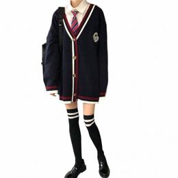 Cardigan et pull pour femmes, manteau, uniforme scolaire japonais, Style Fi Preppy, col en v, simple boutonnage, pull et chemises JK, 30AY #, nouvelle collection 2021