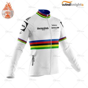 2021 nouveau champion du monde cyclisme vêtements étape rapide équipe hommes maillot Julian Alaphilippe hiver à manches longues vélo de route uniforme H1020