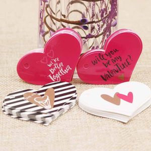 2021 NIEUWE ZERONG HART VORM GIFT, VINE DANK U KRAFT TAG Voor Geschenken, Candy Gunsten Gunsten Decoration Label Tag 5.54 / 3x5cm