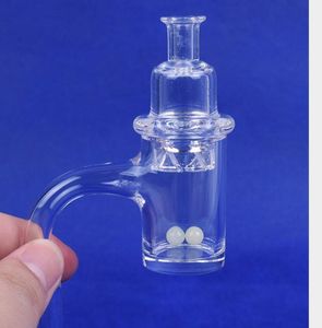 2021 El más nuevo 25 mm Cuarzo Banger Nail con colorido Spinning Carb Cap y rubí Terp Pearl Mujer Hombre 10 mm 14 mm 18 mm para agua Dab Rig Bong