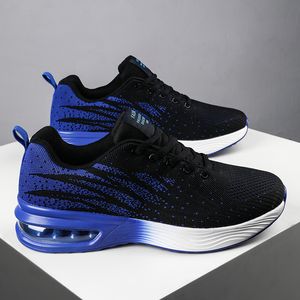 2021 Arrivée la plus récente Haute qualité pour hommes Femmes Sport Chaussures de course Outdoor Tennis Triple Black Black Blue Runners Sneakers Taille 39-45 WY25-8802