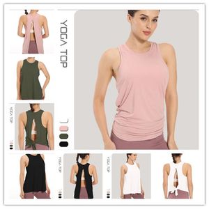 2021 Nieuwste ontwerper Dames lente en zomer mode yoga jurk blouse sporten mouwloze sportkleding meisjes oefenen fitness slijtage