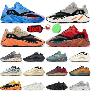 Nike Adidas Yeezys Yeezys Kanye West 700 V3 Hombres Mujeres Boost Running Shoes Reflective Azareth Safflower Alien Trainers Sports Sneakers Tamaño 36-48
