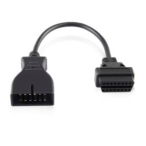 2021 plus récent connecteur OBD 2 OBD2 pour adaptateur GM 12 broches à 16Pin câble d'outil de Diagnostic GM 12Pin pour véhicules GM nouveau