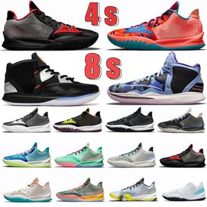 Kyrie 4 Shoe One World 1 People Keep Sue Fresh Trash 8 zapatos de baloncesto para hombre Irving 4s Bred Laser Blue Black Bone Orange Gold White Grey Fog N7 entrenador de hombres Zapatillas deportivas