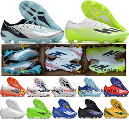 Sac-cadeau Qualité Boots de football x Crazyfast.1 FG Messis Football Cleats Mens Firm Ground Soft Le cuir en cuir soccer Soccer Trainers Outdoor Botas de Futbol Taille US 6.5-11