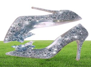 2021 Nieuwste schoenen Rhinestone High Heel Dames Pumps Put Toe Woman Crystal Party Wedding Shoes 5cm7cm9cm W2203079660220