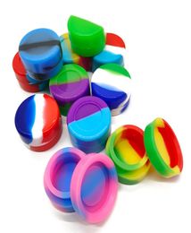 2021 Les nouveaux accessoires de tabagisme Round 2 ml 3 ml 5 ml 7 ml Récipient en silicone Dabs Wax FDA Silicone Boîte à huile de concentré Conta2871988