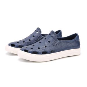 Zapatos para correr para hombre, sandalias informales transpirables con agujeros para playa, color azul, negro, gris y naranja, moda de verano, novedad de 2021