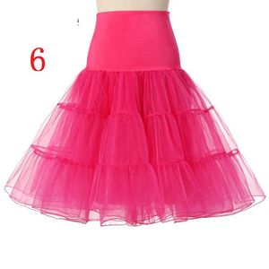 2021 NewPuffy Court Organza Halloween Femmes Crinoline Vintage Jupon de mariée pour soirée de mariage Cosplay Jupon Rockabilly Tutu